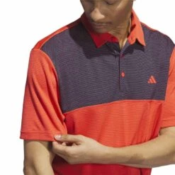 Adidas Core Color Block Polo -Callaway Golf Shop adidas 2023 core color block polo bright red detail1 itempicture