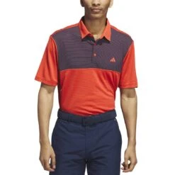 Adidas Core Color Block Polo -Callaway Golf Shop adidas 2023 core color block polo bright red front itempicture