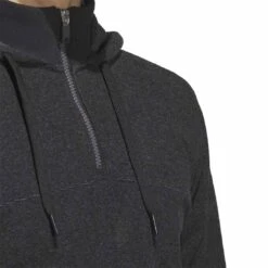 Adidas Go To 1/4 Zip Hoodie -Callaway Golf Shop adidas 2023 go to quarter zip hoodie black detail neck itempicture