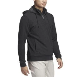 Adidas Go To 1/4 Zip Hoodie -Callaway Golf Shop adidas 2023 go to quarter zip hoodie black walking itempicture