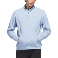 Adidas Go-To Quarter Zip Pullover -Callaway Golf Shop adidas 2023 go to quarter zip pullover blue dawn itempicture