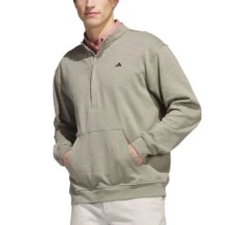 Adidas Go-To Quarter Zip Pullover -Callaway Golf Shop adidas 2023 go to quarter zip pullover silver pebble itempicture