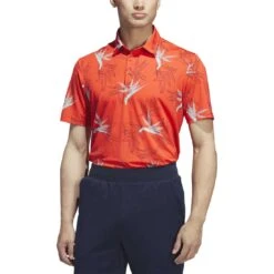 Adidas Oasis Mesh Polo -Callaway Golf Shop adidas 2023 oasis mesh polo bright red front itempicture