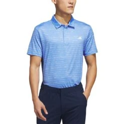 Adidas Stripe Zipper Polo