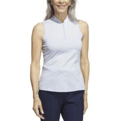 Adidas Women's Two Color Ottoman Sleeveless Polo 18 Adidas Women's Two Color Ottoman Sleeveless Polo -Callaway Golf Shop adidas 2023 women s two color ottoman sleeveless polo wonder blue itempicture