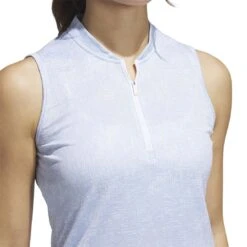 Adidas Women's Essentials Sleeveless Polo -Callaway Golf Shop adidas 2023 womens essentials sleeveless polo wonder blue detail itempicture