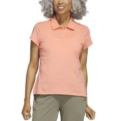 Adidas 2023 Women's Go-To Heathered Polo 8 Adidas 2023 Women's Go-To Heathered Polo -Callaway Golf Shop adidas 23 womens go to heathered polo coral fusion itempicture