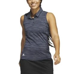Adidas 2023 Women's Spacedye Sleeveless Polo -Callaway Golf Shop adidas 23 womens spacedye sleeveless polo collegiate navy itempicture