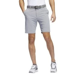 Adidas Crosshatch 9-Inch Shorts -Callaway Golf Shop adidas crosshatch 9 inch shorts grey three model front itempicture