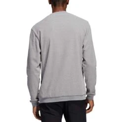 Adidas Core Crewneck Sweatshirt -Callaway Golf Shop adidas fw22 core crewneck sweatshirt grey three back itempicture