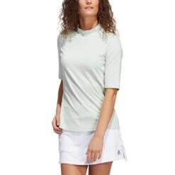 Adidas Women's Essentials Mock Polo 6 Adidas Women's Essentials Mock Polo -Callaway Golf Shop adidas fw22 womens essentials mock polo linen green itempicture