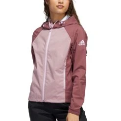 Adidas Women's Provisional Jacket -Callaway Golf Shop adidas fw22 womens provisional jacket quiet crimson front itempicture