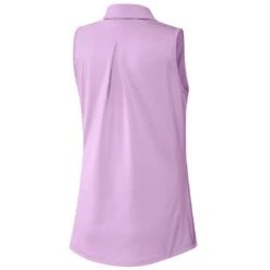 Adidas Women's Ultimate365 Solid Sleeveless Polo -Callaway Golf Shop adidas fw22 womens ultimate365 solid sleeveless polo bliss lilac back itempicture