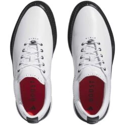 Adidas MC80 Golf Shoes White/Black/Red -Callaway Golf Shop adidas mc80 golf shoes white black red top itempicture