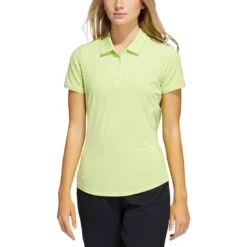 Adidas 2021 Women's Ultimate365 Solid Polo -Callaway Golf Shop adidas s21 womens ultimate365 solid short sleeve polo pulse lime itempicture