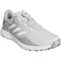 Adidas S2G Spikeless BOA Golf Shoes Grey Two/White/Grey Three -Callaway Golf Shop adidas s2g spikeless golf shoes grey two white grey three gv9786 front itempicture