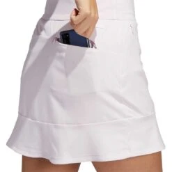 Adidas Women's 16 Inch Frill Skort 20 Adidas Women's 16 Inch Frill Skort -Callaway Golf Shop adidas ss22 womens 16 inch frill skort almost pink back pocket itempicture