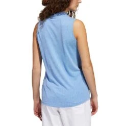 Adidas Women's Essential Sleeveless Polo -Callaway Golf Shop adidas ss22 womens essential sleeveless polo blue rush back itempicture