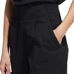 Adidas Women's Go-To Pants -Callaway Golf Shop adidas ss22 womens go to pants black side detail itempicture