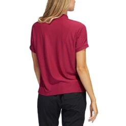 Adidas Women's Go-To Polo -Callaway Golf Shop adidas ss22 womens go to polo legacy burgundy back itempicture