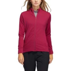 Adidas Women's Textured Full Zip Jacket
