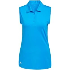 Adidas 2022 Women's Ultimate365 Solid Sleeveless Polo -Callaway Golf Shop adidas ss22 womens ultimate365 solid sleeveless polo blue rush itempicture