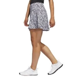 Adidas Women's Printed 16 Inch Skort -Callaway Golf Shop adidas ss23 womens printed 16 inch skort black white side itempicture