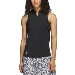 Adidas Women's Racerback Polo -Callaway Golf Shop adidas ss23 womens racerback polo black itempicture