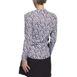 Adidas Women's Ultimate365 Print Pullover 14 Adidas Women's Ultimate365 Print Pullover -Callaway Golf Shop adidas ss23 womens ultimate365 print pullover black white back itempicture