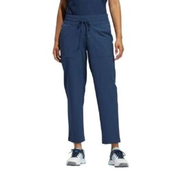 Adidas Women's Go-To Commuter Pants -Callaway Golf Shop adidas womens go to commuter pants crew navy front on model itempicture