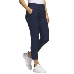 Adidas Women's Ultimate365 Ankle Pants -Callaway Golf Shop adidas womens ultimate365 ankle pants collegiate navy side itempicture