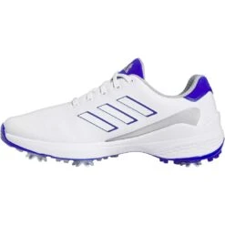 Adidas ZG23 Golf Shoes White/Lucid Blue -Callaway Golf Shop adidas zg23 golf shoes white lucid blue gw1179 spine itempicture