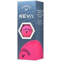 Callaway Women's REVA Pink Golf Balls -Callaway Golf Shop callaway 2023 womens reva pink golf balls sleeve itempicture