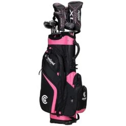 Cleveland Women's Launcher XL Halo Complete Set -Callaway Golf Shop cleveland womens launcher xl halo complete set black pink hero headcovers itempicture 1