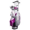 Cobra Women's Fly-XL Complete Set Silver/Plum W/ Cart Bag