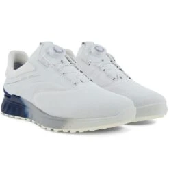 Ecco S-Three Boa Golf Shoes White/Blue Depths -Callaway Golf Shop ecco s three boa golf shoes white blue depths pair itempicture