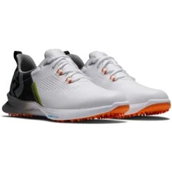 FootJoy FJ Fuel Golf Shoes White/Black/Orange -Callaway Golf Shop footjoy fj fuel golf shoes white black orange 55443 pair itempicture