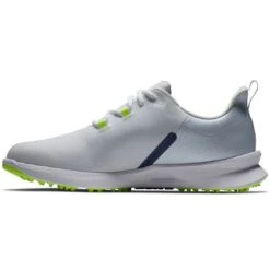 FootJoy Fuel Sport Golf Shoes White/Navy -Callaway Golf Shop footjoy fuel sport golf shoes white navy 55453 side itempicture
