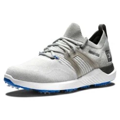 FootJoy HyperFlex Golf Shoes Grey/White/Blue -Callaway Golf Shop footjoy hyperflex golf shoes grey white blue front