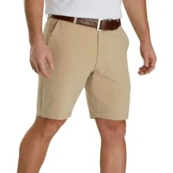 FootJoy Lightweight Shorts -Callaway Golf Shop footjoy lightweight shorts khaki front itempicture