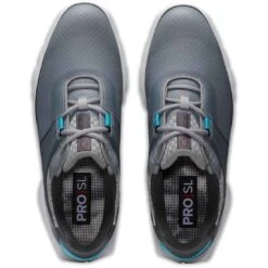 FootJoy Pro SL Sport Golf Shoes Grey/Reef Blue -Callaway Golf Shop footjoy pro sl sport golf shoes grey reef blue 53855 top itempicture