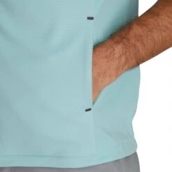FootJoy ThermoSeries Fleece Back Vest -Callaway Golf Shop footjoy thermoseries fleece back vest seaglass detail itempicture