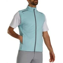 FootJoy ThermoSeries Fleece Back Vest -Callaway Golf Shop footjoy thermoseries fleece back vest seaglass itempicture
