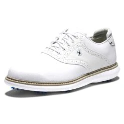 FootJoy Traditions Golf Shoes White -Callaway Golf Shop footjoy traditions golf shoes white white angle itempicture