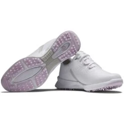 FootJoy Women's FJ Fuel Golf Shoes White/White/Pink -Callaway Golf Shop footjoy womens fj fuel golf shoes 92373 white white pink beauty itempicture
