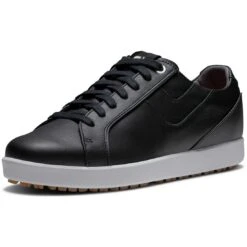 FootJoy Women's Links Golf Shoes Black -Callaway Golf Shop footjoy womens fj links golf shoes black 98150 front itempicture