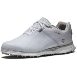 FootJoy Women's Pro SL Sport Golf Shoes White/White -Callaway Golf Shop footjoy womens pro sl sport golf shoes white white 98144 toe itempicture