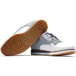 FootJoy Women's Sport Retro Golf Shoes White/Light Grey -Callaway Golf Shop footjoy womens sport retro golf shoes white light grey beauty itempicture