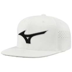 Mizuno Tour Flat Snapback Hat -Callaway Golf Shop mizuno tour flat bill snapback hat white black itempicture