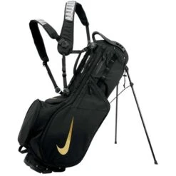 Nike Air Hybrid 2 Stand Bag -Callaway Golf Shop nike air hybrid 2 stand bag black black metallic gold itempicture